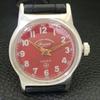ВИНТАЖНЫЕ ЧАСЫ С РУЧНЫМ ЗАВОДОМ WEST END WATCH CO SWISS BOY С КРАСНЫМ ЦИФЕРБЛАТОМ a703798-1