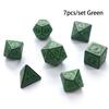 7Pcs/set Pattern Multi-sided Dice Digital Dice Multi-sided Engraving Pattern Dice Set Board Game Accessories