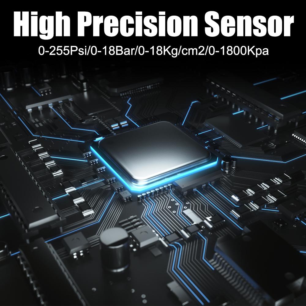 Автомобильный шинный манометр с высокой точностью мониторинга пистолет для накачивания автомобильных шин манометр 0-18 кг/см2 со шлангом для накачивания цифровой манометр для накачивания 0-255 фунтов на квадратный дюйм