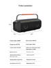 60W High-Power Bluetooth Subwoofer, IPX7 Waterproof RGB Portable Outdoor Speaker