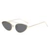 Metal Punk Cat Eye Sunglasses Women Men New One Piece Sun Glasses Lady Trendy Steampunk Cateye Gold Black Eyewear Female
