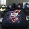Luxury New 3D Print Sexy Beauty Skeleton Girl Bedding Set 3D Duvet Cover Cover Twin Queen King Single Size Luxury Fashion