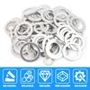 M6-M16 Oil Pan Drain Plug Aluminum Gasket Kit High-Temperature Resistant Sealing Washers Oil Drain Bolts Leak-Proof Crush Washer