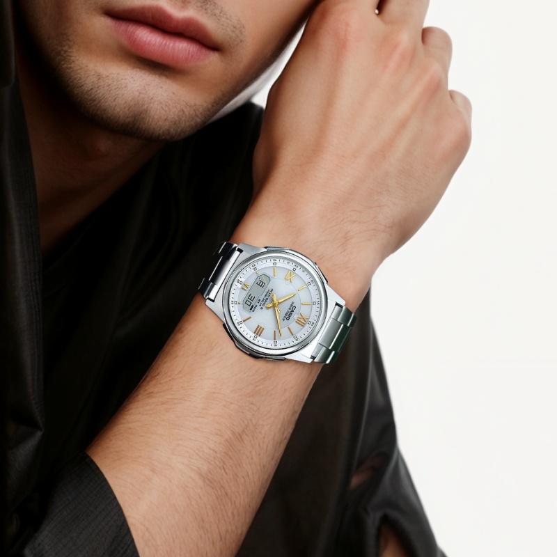 Casio Мужские синие часы WVA-M630D-7A2JF