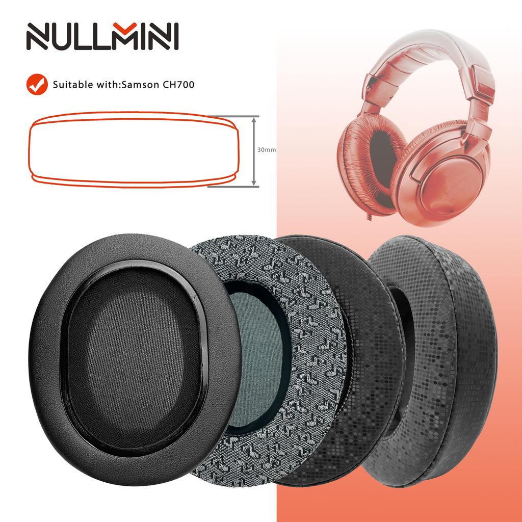 NullMini Replacement Earpads for Samson CH700 Headphones Ear Cushion Earmuffs Headset