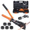 VEVOR Copper Tube Fittings Hydraulic Pipe Crimping Tool, Pressing Plier with V12, V15, V18, V22, V28 Quick Change Jaws