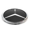 C200 E200 New 2025 For Mercedes Benz 3D Mirror Front Grille Star Emblem Logo Glossy Black And Chrome Silver For Mercedes Benz E-
