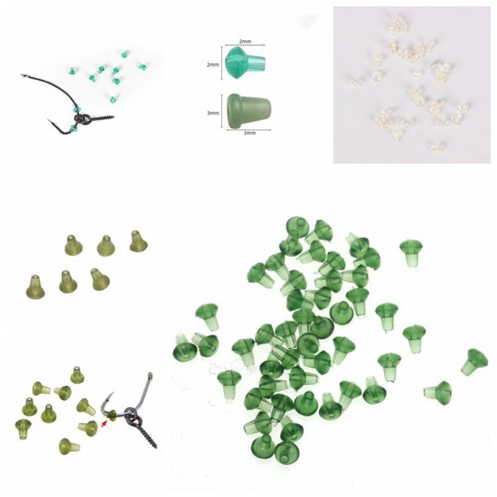 50Pcs PVC Fishing Hook Bait Stopper Screw Chod Rigs Fishing Bait Screws Fishing Accessories