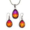 Tourmaline Set Gemstone Gift Wedding Party Bi-Color Pendant,Earring,Ring