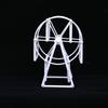 5-inch Creative Children's Ferris Wheel Photo Frame - Studio Crystal Plastic for Table or Wall