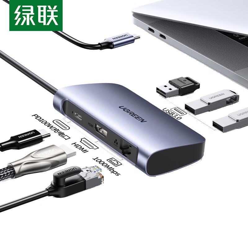 Ugreen USB-C док-станция 6-в-1 с HDMI