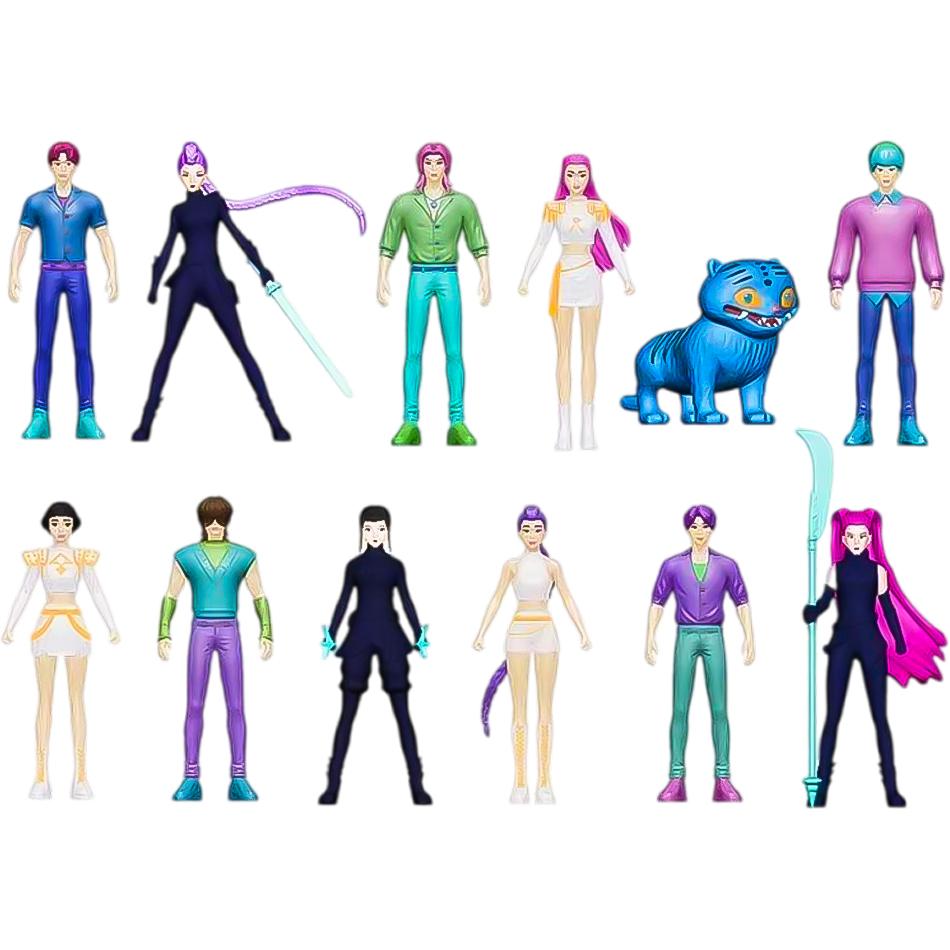 1-24 шт. Аниме Kpop Охота на демонов серия слепых коробок Фигурка Тигр Фигурка Игрушка Настольное украшение Статуэтки Хэллоуин Рождество Подарки детям