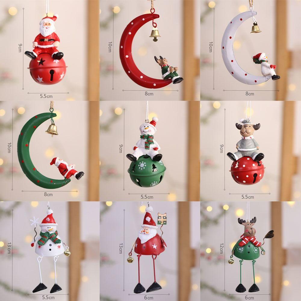 Подвески на елку в виде снеговика/лося/Санта-Клауса, украшение для рождественской вечеринки