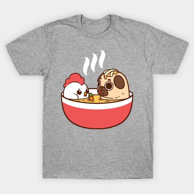 Unisex Fashion TShirt Chicken Noodle Puglie Print TShirt Plus Size S-5XL T-Shirt 100%Cotton Tops O Neck Short Sleeve Tees