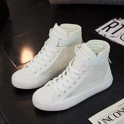 Мода Новинка 2025 Высокие Полые Женские Сетчатые Дышащие Туфли Эстетика Y2k Мода Повседневная Летняя Женская Обувь