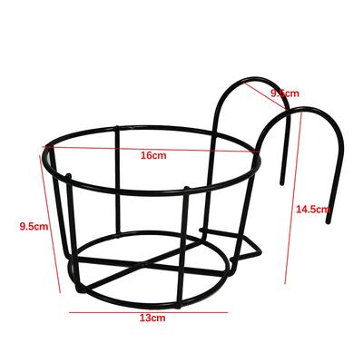 Подвесные железные стойки для растений, балконная круглая стойка для цветочных горшков, перила, ограждение, наружная подставка для цветочных горшков
