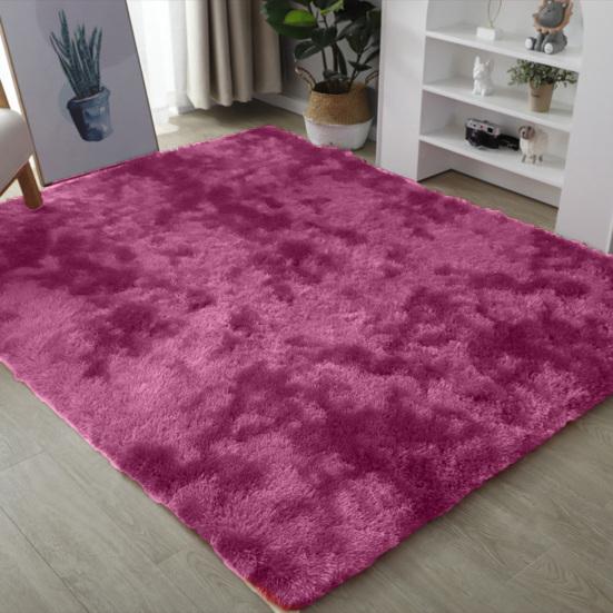 Длинный плюшевый коврик с принтом тай-дай, современный нескользящий нескользящий коврик для гостиной, который можно стирать в машине