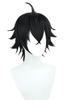 Masahide Suishinko Style Black Heat-resistant Cosplay Wig, Perfect for Costumes, Disguises, Halloween Events, and Photo Shoots.
