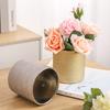 INS Nordic Simple Straight Round Suckulent Керамический Маленький Цветочный Горшок Для Домашнего Рабочего Стола Украшения Оптом