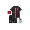 Galatasaraay_icarrdii 24/25, черный детский футбольный трикотаж нового сезона, 4 предмета