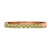 Peridot Half Eternity Design Band Ring -Sterling Silver