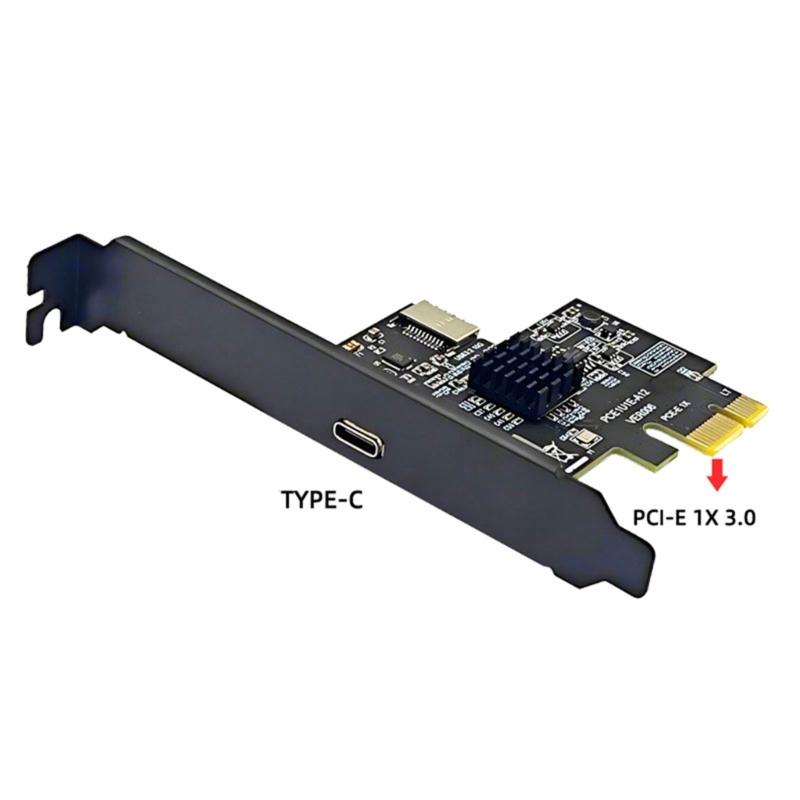 Карта PCIExpress USB Type C, скорость передачи данных 10 Гбит/с, чип ASM3142, адаптер PCIE X1 к Type C, настольный адаптер