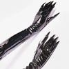 Сексуальные блестящие кожаные перчатки Косплей Черная кожа Барное выступление Поул-дэнс Лакированная кожа Длинные сексуальные перчатки для ногтей