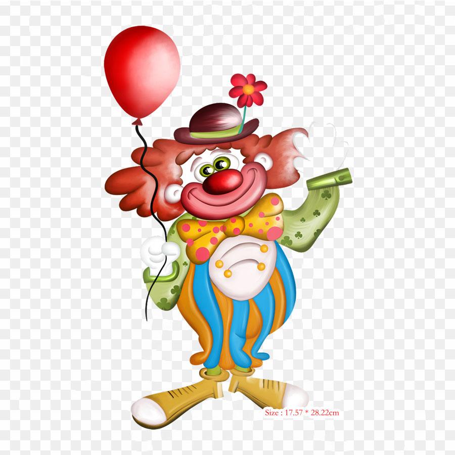 Clown It Drawing Iron On Heat Transfer Printing Vinyl Patches Sticker for Clothes DIY Appliques Washable Patches
