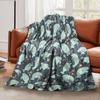 Submarine Jellyfish Print Flannel Blanket Office Nap Portable Blanket Soft Sheet Bedspread Blanket
