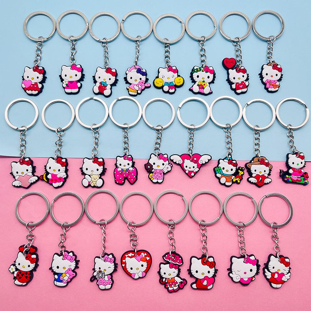 Брелок HelloKitty Мягкий резиновый кулон - Маленький подарочный аксессуар