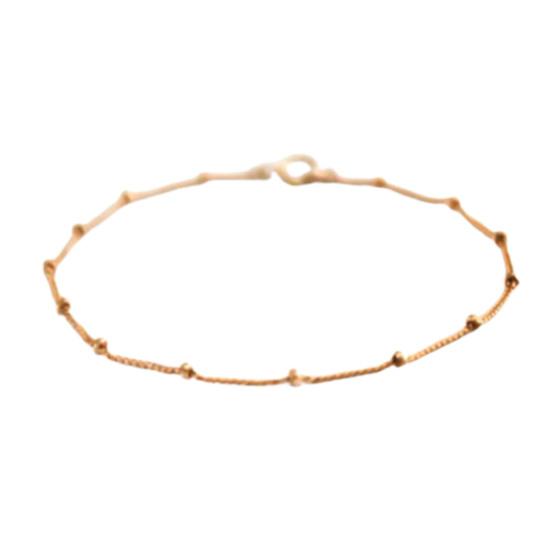 Женский браслет, маленькие бусины, сплошной цвет, устойчивая к повреждению ручная цепочка для повседневного ношения