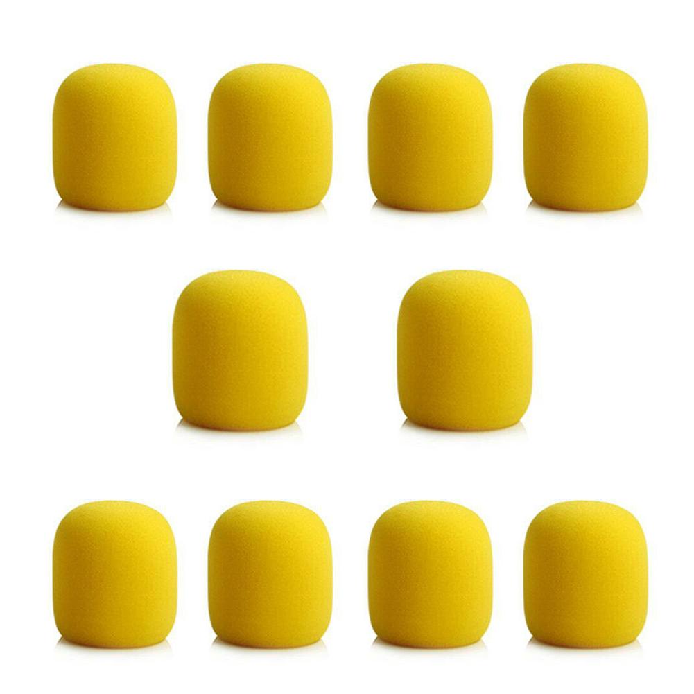 10Pcs Thicken Microphone Foam Mic Cover Professional Studio WindScreen Protective Grill Shield Soft Sponge Foam Microphone Cap