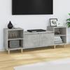 821192 vidaXL TV Stand Concrete Grey 160x35x55 Cm Engineered Wood