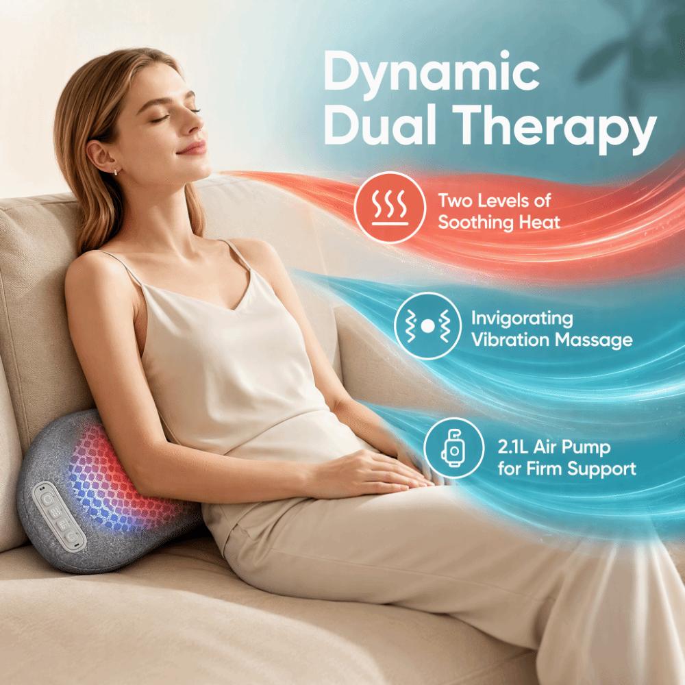 Quick-drying Cervical Pillow Breathable Lumbar Support Pillow Shoulder Massager Office
