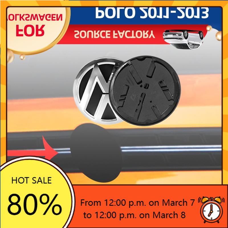 VW GTI GOLF 2026 Hot For VOLKSWAGEN VW Cup Holders 120mm 110mm VW Car Logo Emblem Hood Front And Rear Tail Mark Rear Badge Repla