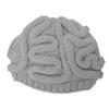 Warm Brain Pullover Cap Creative Funny Brain Beanie Stretchy Knitted Brain Hat  Outdoor