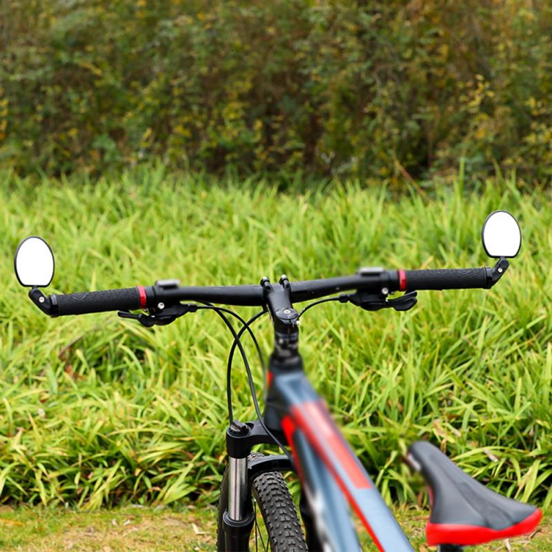 Bicycle Rearview Mirror Mountain Bike Road Car Folding Rearview Mirror Anti-collective Riding Equipment Square Rearview Mirror