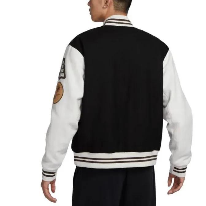Nike Baseball Jackets Men's Carbon Black Baseball Collar Moderate (Unisex) Baseball Jackets FV4026 010