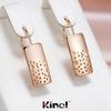 Kinel гладкие ажурные скульптурные серьги-подвески для женщин цвета розового золота висячие серьги
