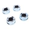 4PCS 2.72 Inch Trailer Hub Cap Trailer Axle Bearing Dust Cap Cup Grease Cover with 4 Rubber Plugs Replacement for