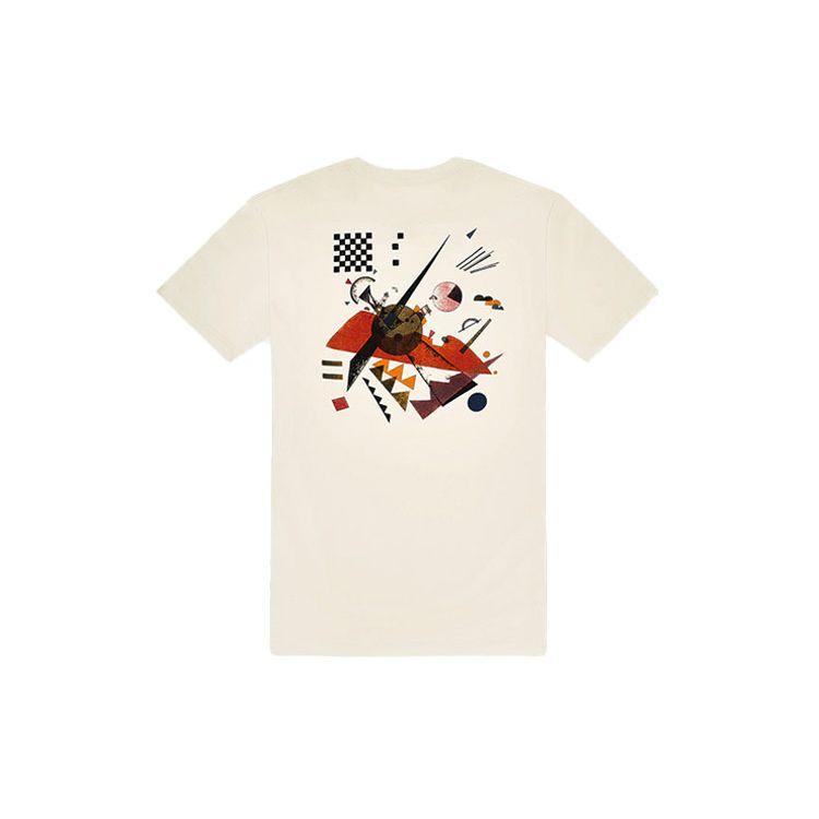 Vans X MoMA Kandinsky Collaboration Printed Short Sleeve T-Shirt Unisex Tops White VN0A4TUQ1ID