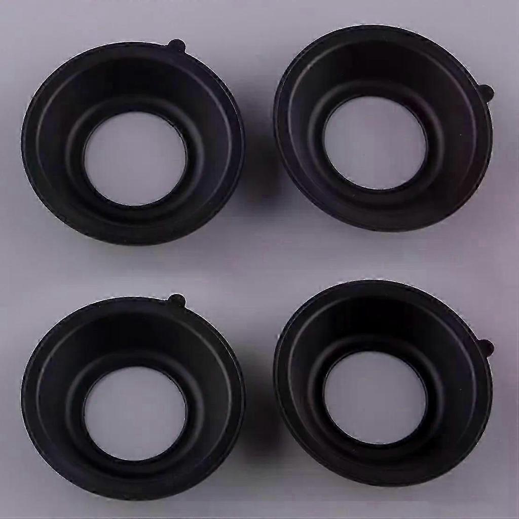 4Pcs Motorcycle Carburetor Carb Slide Membrane Diaphragm Fit for Yamaha XJ650 1980 XJ750 1981 1982 1983 Black Rubber