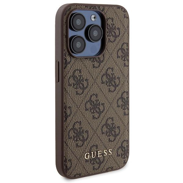 Комплект Guess Gubpm5P15X4Gemgw Iphone15 Pro Max 6.7 Жесткий чехол + Powerbank 5000 мАч Magsafe Коричневый/Brown 4G Металлический логотип