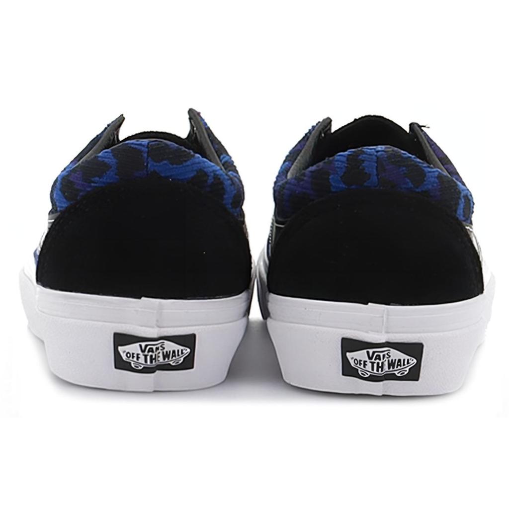 Vans Bold Ni Тканевый Леопардовый Принт Животный Узор Повседневные Спортивные Холщовые Прочные Легкие Низкие Кеды Женские кроссовки Темно-синий VN0A5DYA8H8