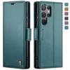 CaseMe Кожаный чехол-книжка со подставкой для Samsung Galaxy S26 Ultra S25 Edge S24 FE S23 Ultra S22 S21 S20 Plus Кошелек Держатель для карт Задняя крышка Coque Etui