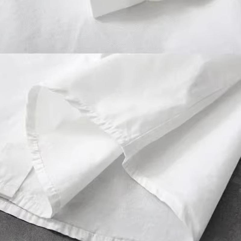 Белые рубашки из чистого хлопка Женские с отложным воротником Вышитые с длинным рукавом На пуговицах Повседневные топы Блузка для девочки Весна и Осень