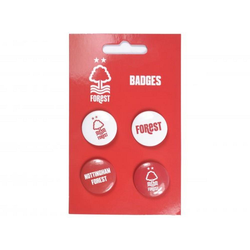 Nottingham Forest FC Badge Set (Pack of 4)