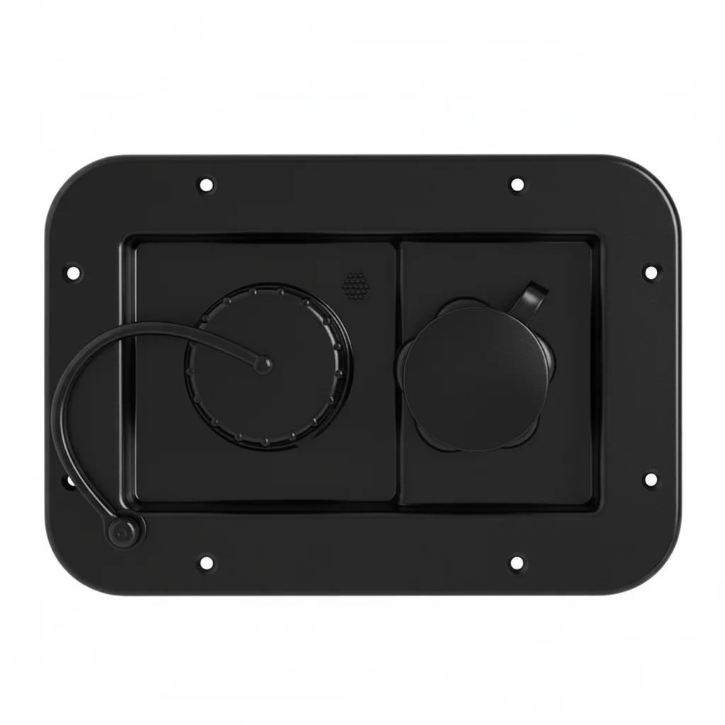 Inlet Built-in One-Way Check Valve Inlet For RV Dual Water-Inlet Gravity Fill Port With Pressure Relief Valve For Camper Parts