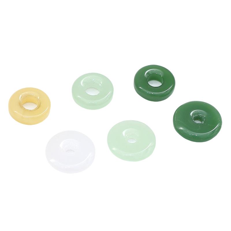 Бусины-подвески в виде имитации нефрита с пряжкой безопасности для серег, браслетов и ожерелий, сделанных своими руками