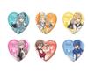 Металлические значки в форме сердца "Hatsune Miku & Piapro Characters" [Всего 6 видов, торговые] Коробка из 6